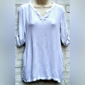 LA MODE 3/4 Sleeve Relaxed Tunic Top